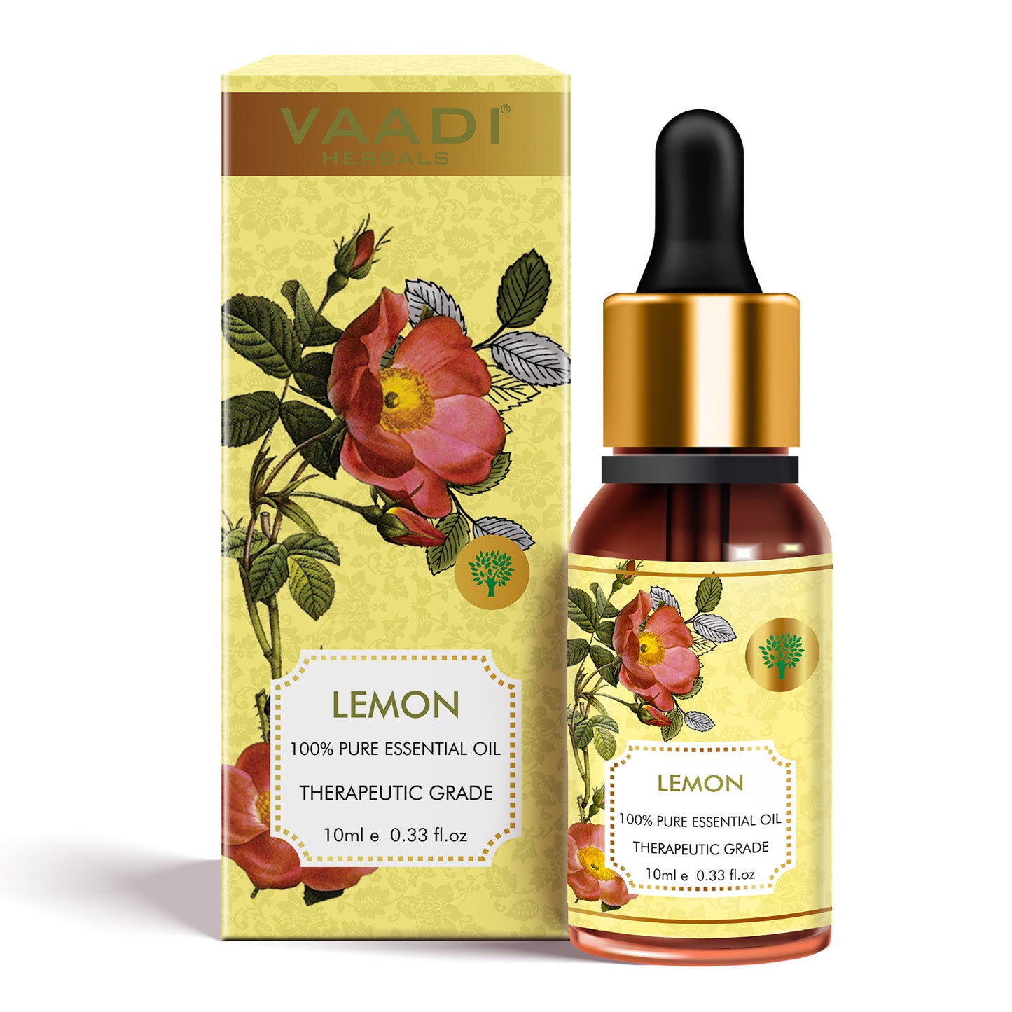 Lemon Essential Oil - Lightens Skin, Reduces Dandruff, Uplifts Mood - 100% Pure Therapeutic Grade (10 ml)