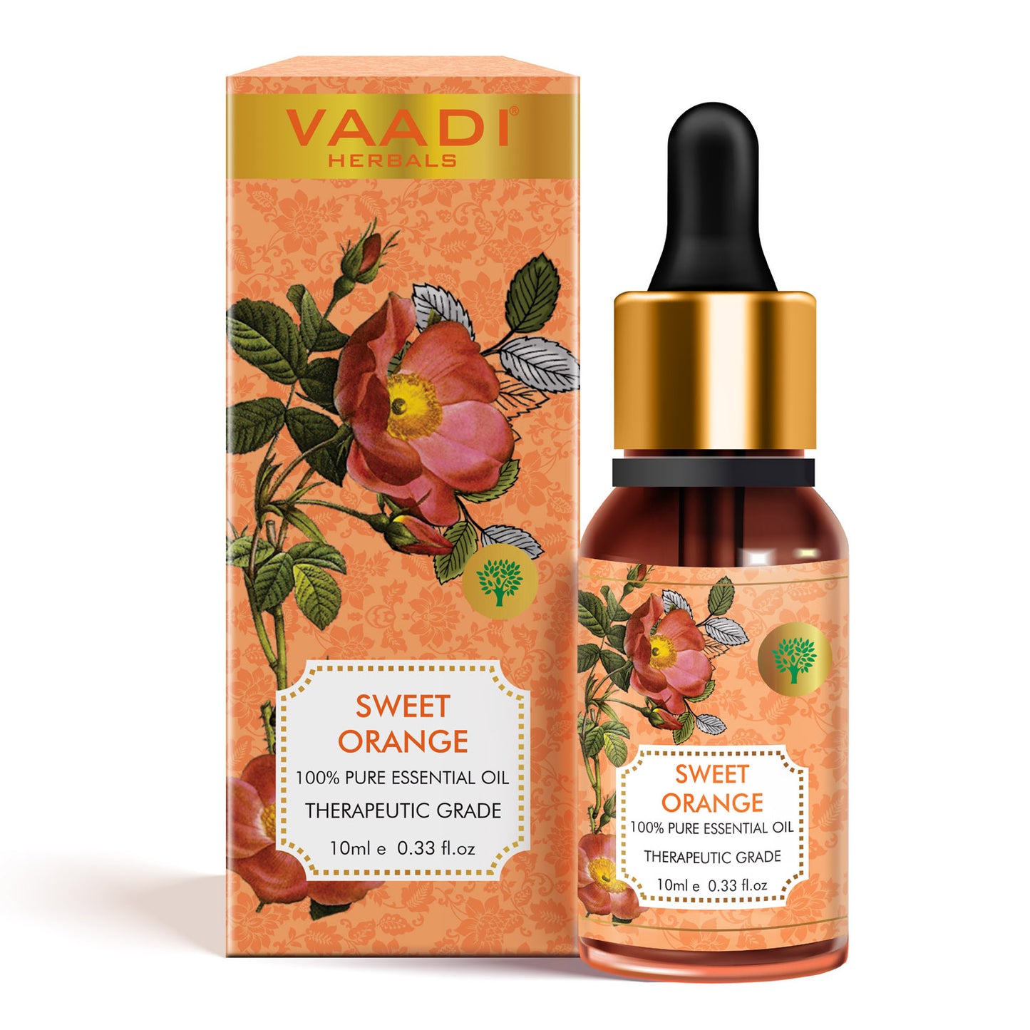 Sweet Orange Essential Oil - Vitamin C Reduces Hairfall, Improves Skin Complexion, Enhances Mood, Loosens Tired Muscles - 100% Pure Therapeutic Grade (10 ml)