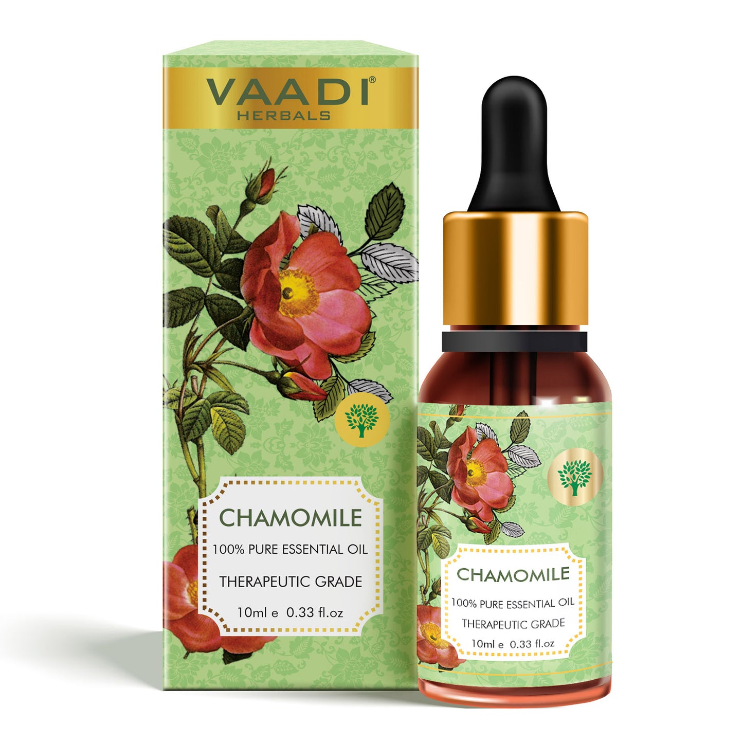 Chamomile Essential Oil - Reduces Blemishes, Evens Skin Tone - Relieves Stress, Better Sleep - 100% Pure Therapeutic Grade (10 ml)