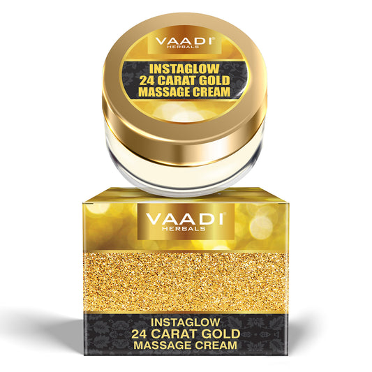 INSTAGLOW 24 CARAT GOLD MASSAGE CREAM (25 Gms)