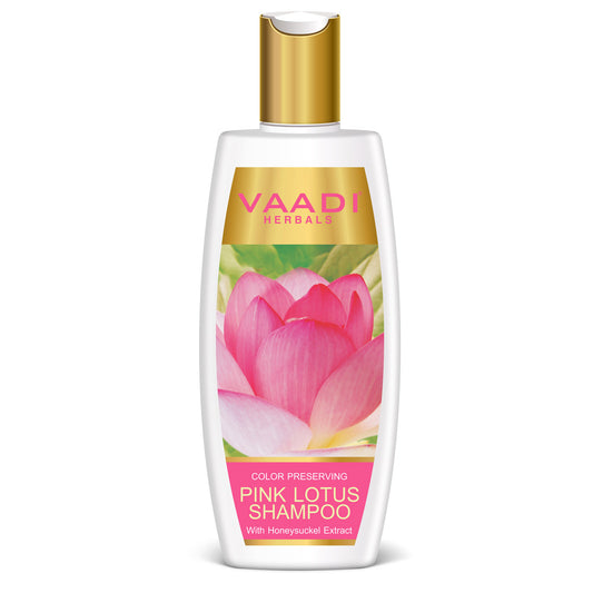 Pink Lotus Shampoo With Honeysuckle Extract - Color Preserving (350 ml)