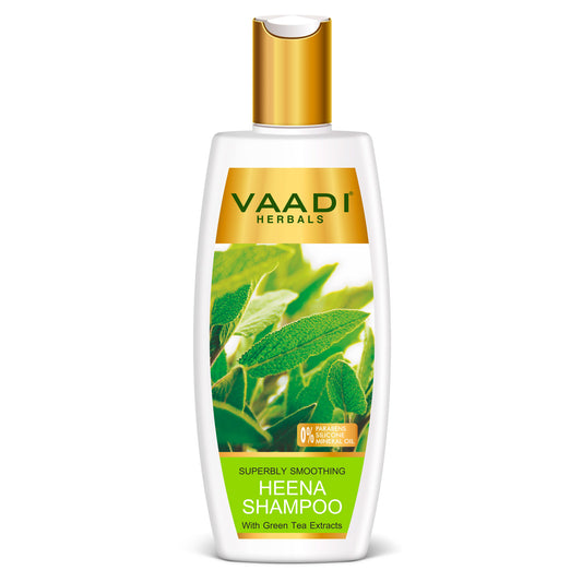Superbly Smoothing Heena Shampoo With Green Tea Extracts (350 ml)