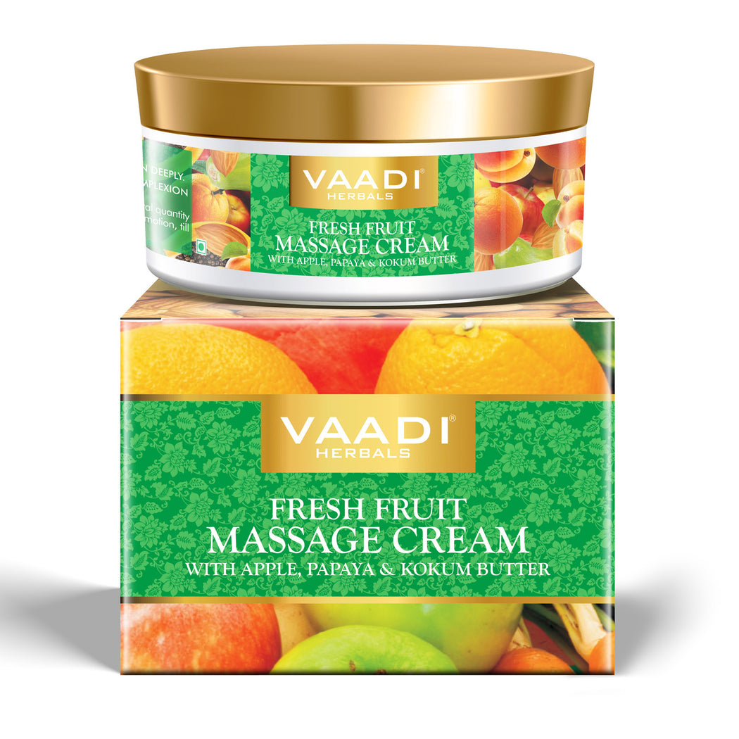 Fresh Fruit Massage Cream with Apple, Orange, Papaya & Kokum Butter (150 gms)