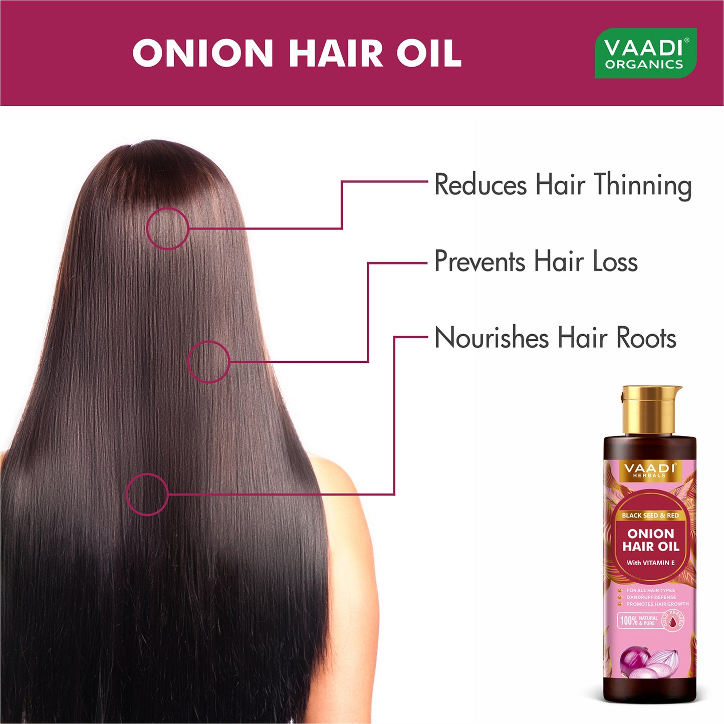 Black Seed and Red Seed Onion Hair Oil with Vitamin B3- Anti- Hairfall-Promotes Hair Growth- -Reduuces Dandruff-Nourishes Hair Roots- Promotes Hair Thickness- For All Hair types - 250ml
