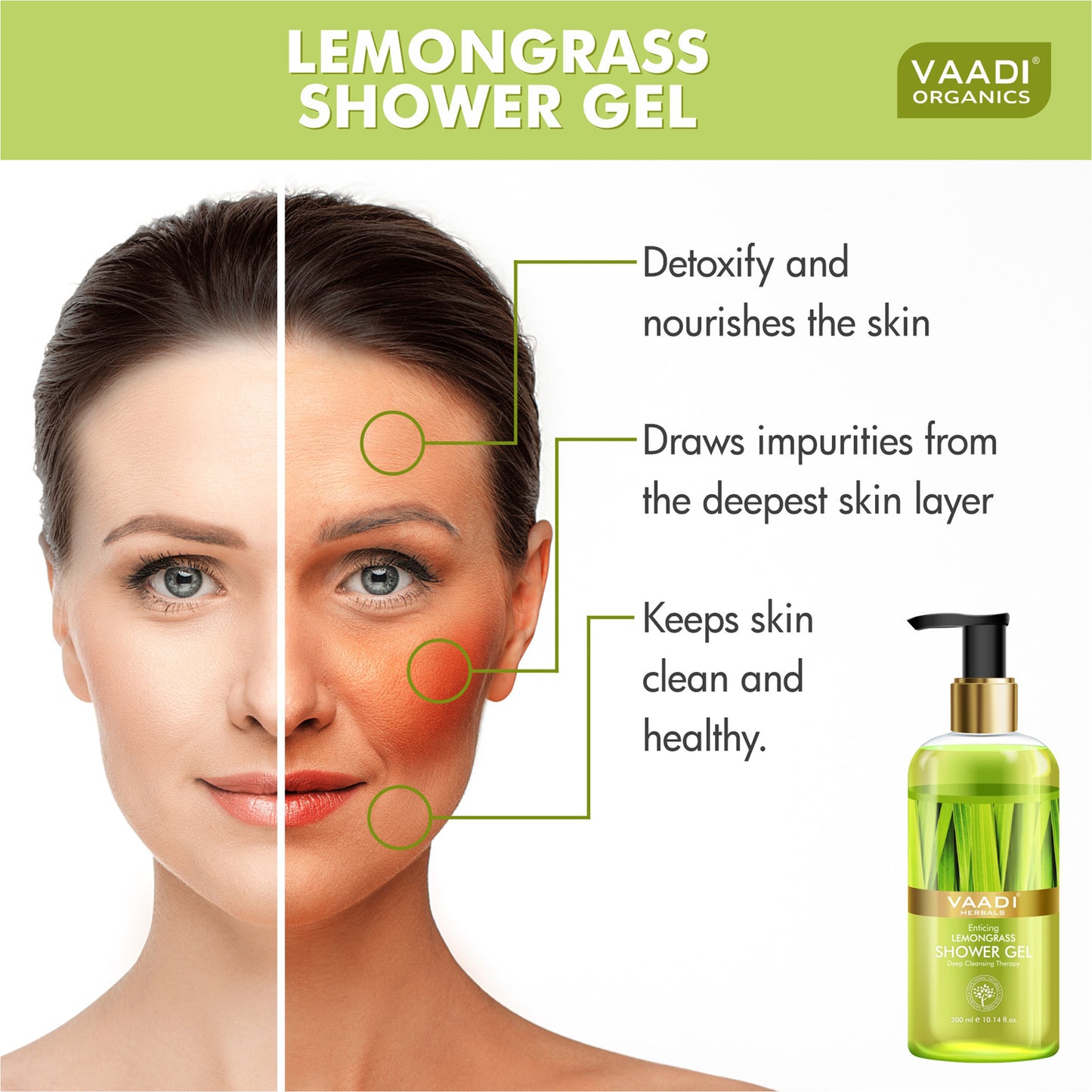 Pack of 2 Enticing Lemongrass Shower Gel (300 ml x 2)