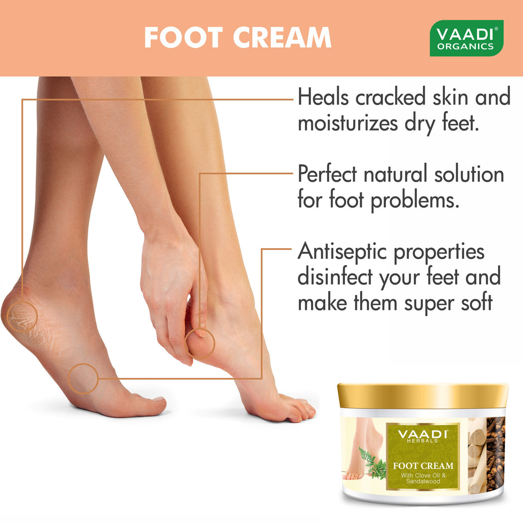 Foot Cream- With Clove Oil & Sandalwood (500 gms)