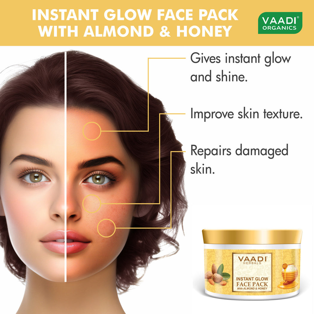 Instant Glow Face Pack With Almond And Honey (600 gms)