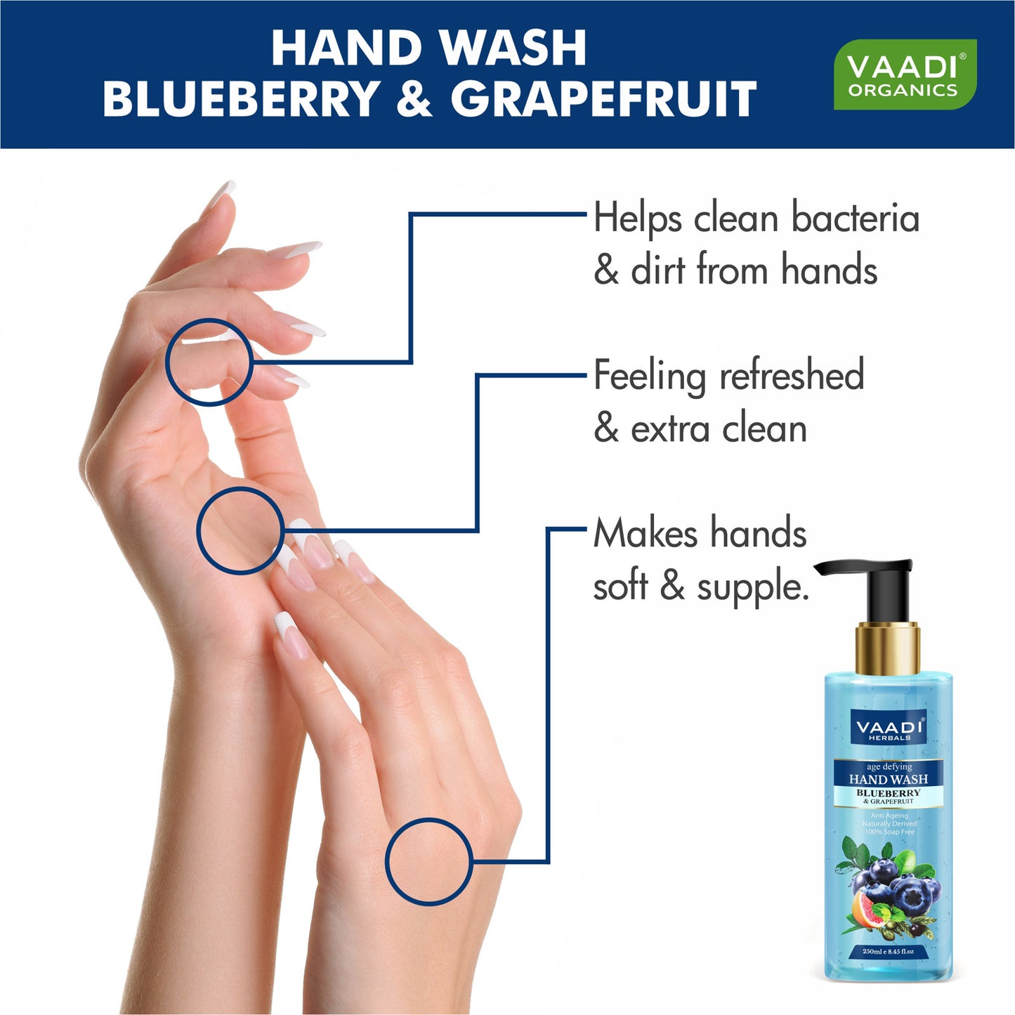 Pack of 3 Age Defying Blueberry & Grapefruit Hand Wash (250 ml x 3)