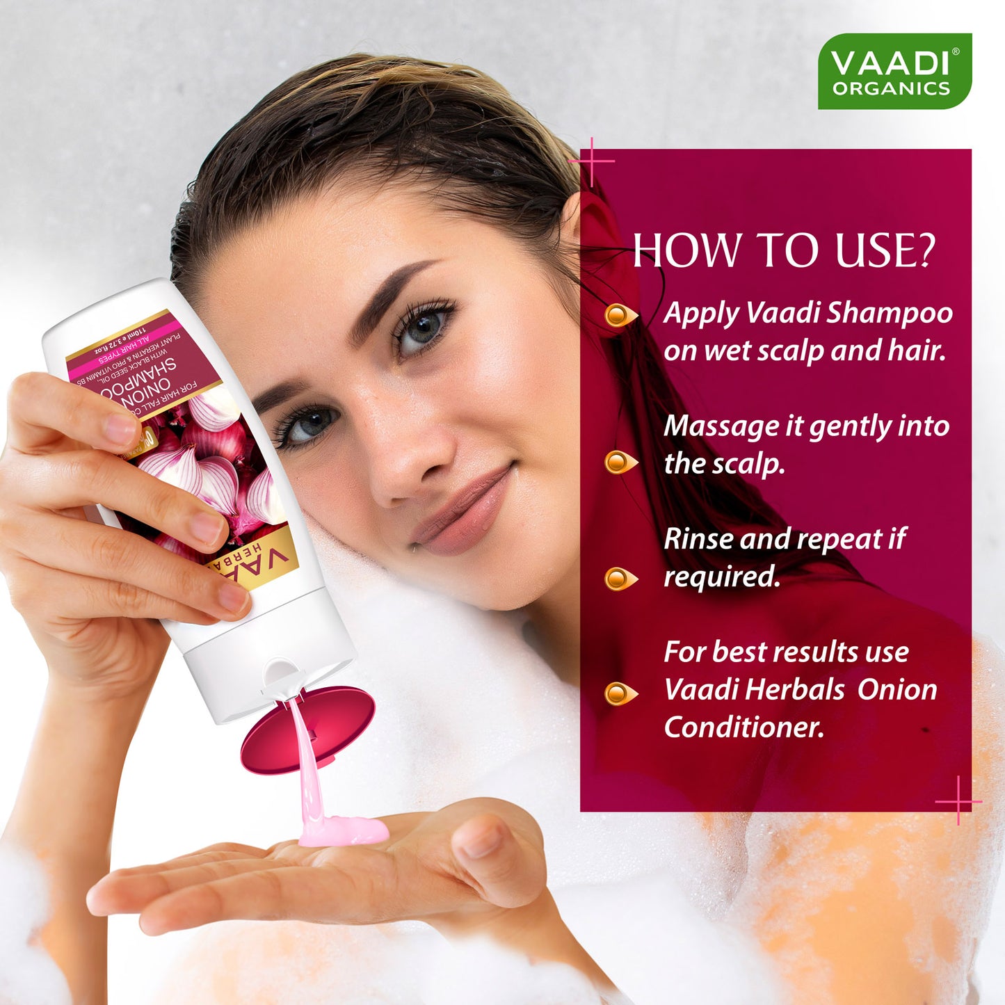 Pack of 3 Onion Shampoo For Hairfall Control (110 ml X 3)
