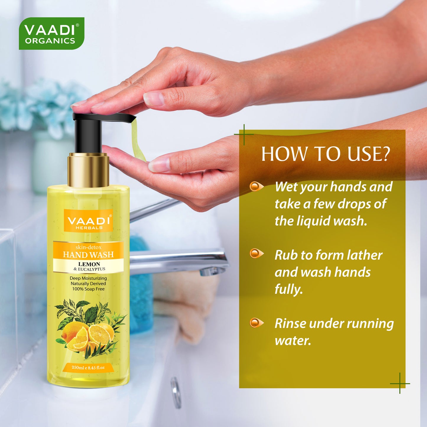 Pack of 2 Skin-Detox Lemon & Eucalyptus Hand Wash (250 ml x 2)