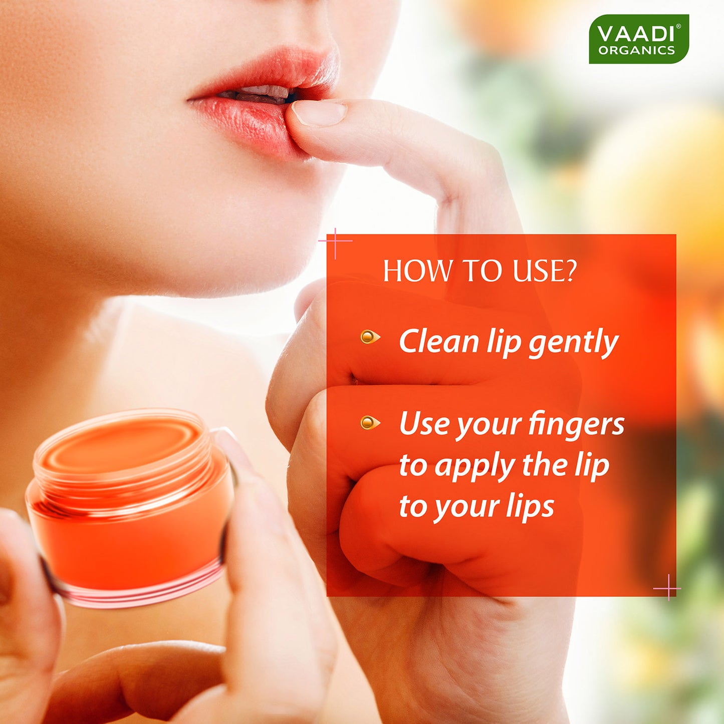 Tinted Saffron Lip Balm with SPF30 for Dry, Chapped & Sun Damaged Lips (10 gms)