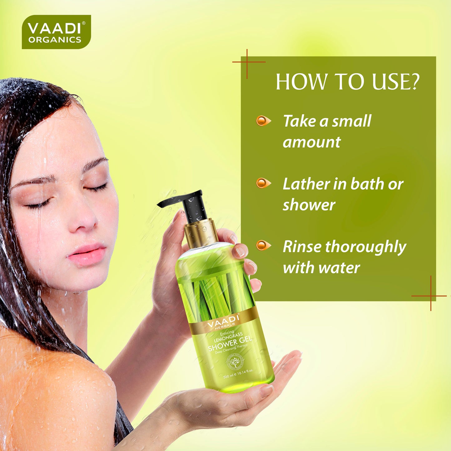 Pack of 2 Enticing Lemongrass Shower Gel (300 ml x 2)