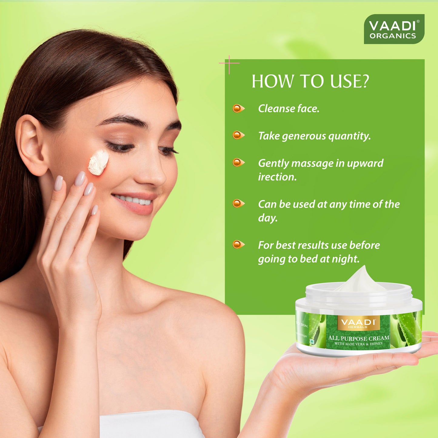 Pack of 3 All Purpose Cream with Aloe Vera, Honey & Manjistha (150 gms x 3)