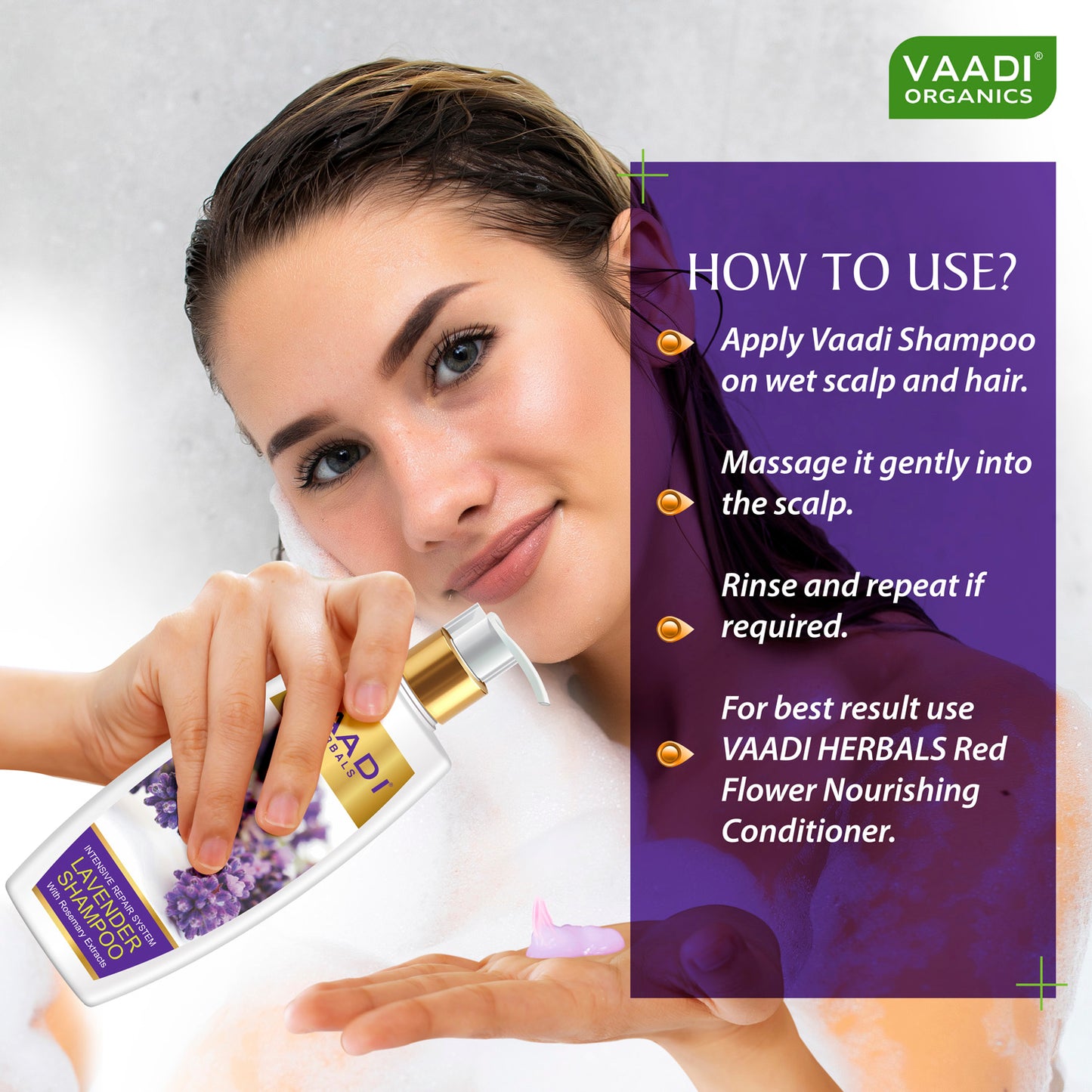 Lavender Shampoo with Olive Conditioner ( 350 ml x 2)