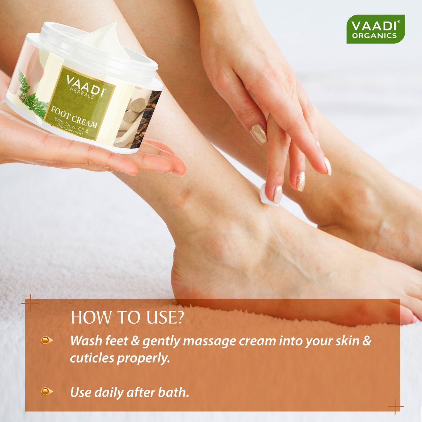 Foot Cream- With Clove Oil & Sandalwood (500 gms)