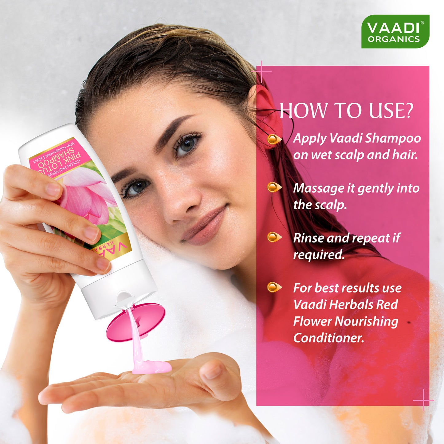Pink Lotus Shampoo With Honeysuckle Extract - Color Preserving (110 ml)