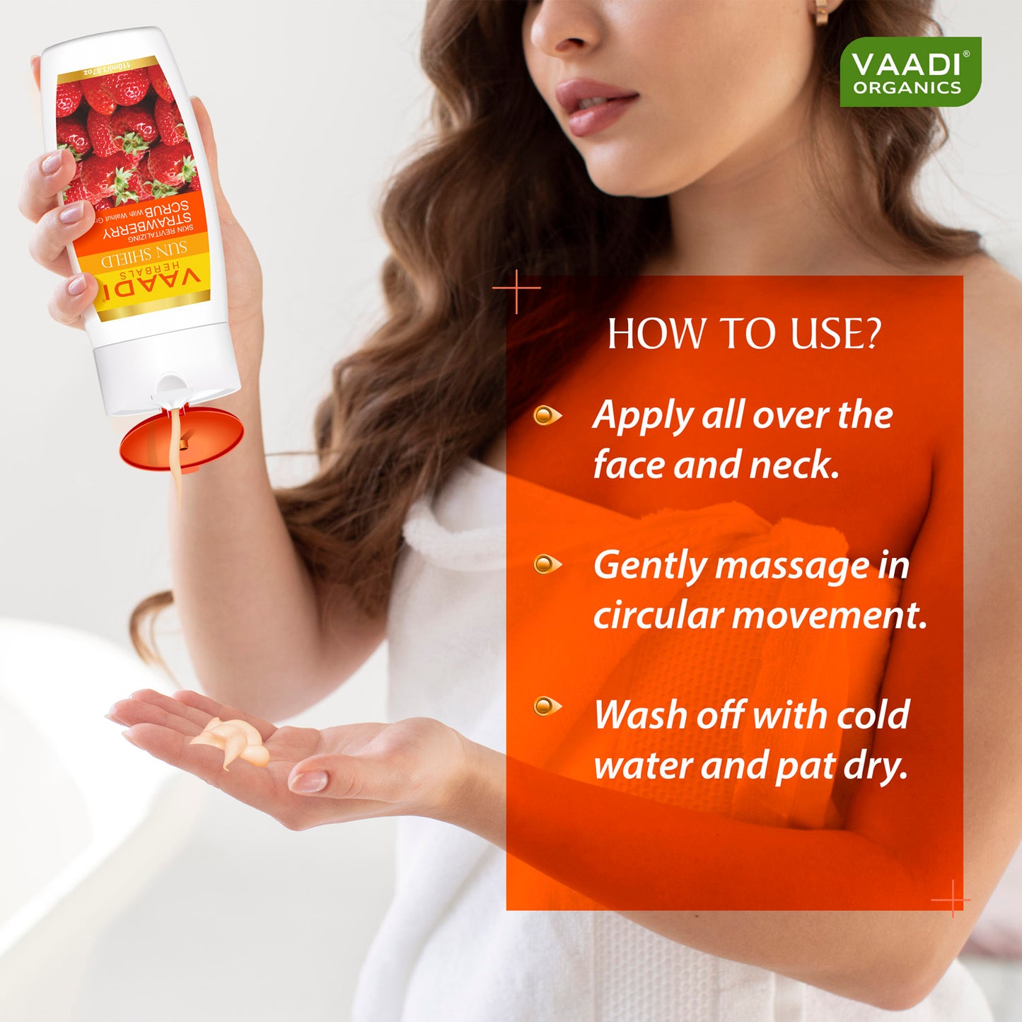 Pack of 3 Strawberry Scrub Lotion With Walnut Grains (110 ml x 3)