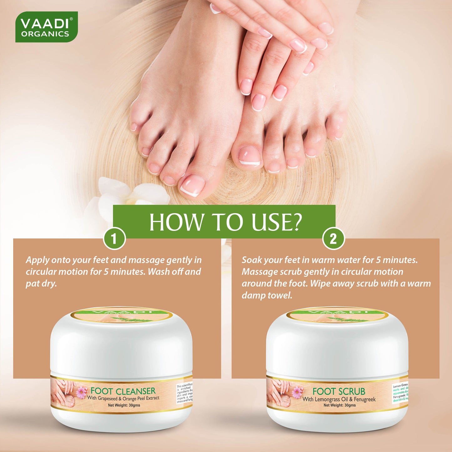 Pedicure Manicure Spa Kit - Soothing & Refreshing (135 gms)