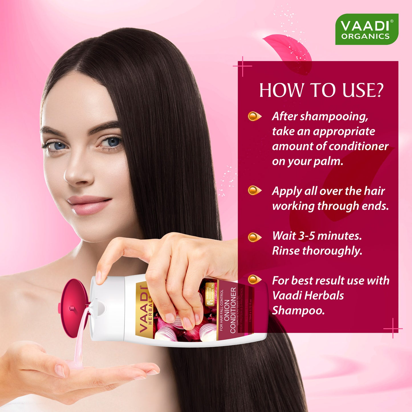 Onion Conditioner with Black Seed Oil Wheat Protein & Coconut (110 ml)