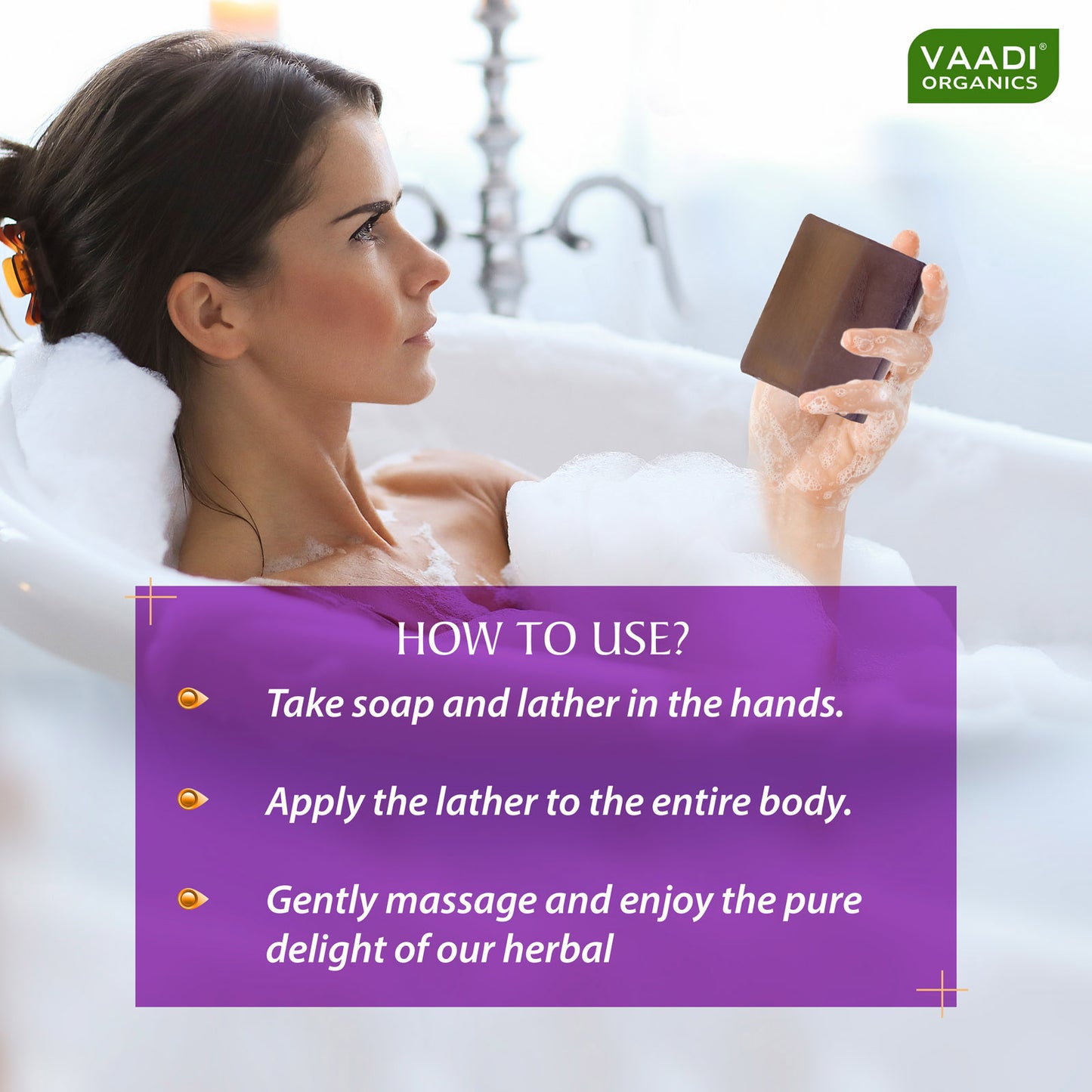 Heavenly LAVENDER SOAP with Rosemary extract (75 gms)