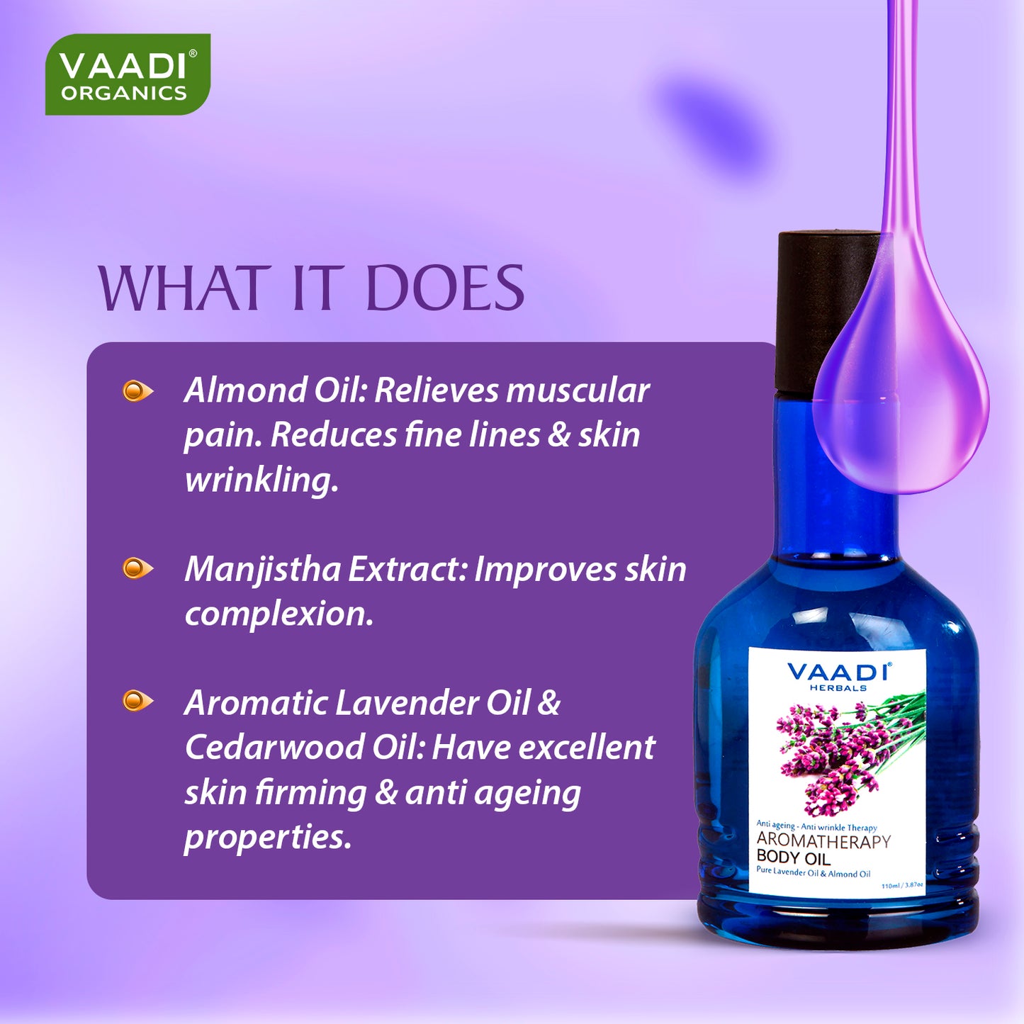 Aromatherapy Body Oil-Lavender & Almond Oil (50 ml)
