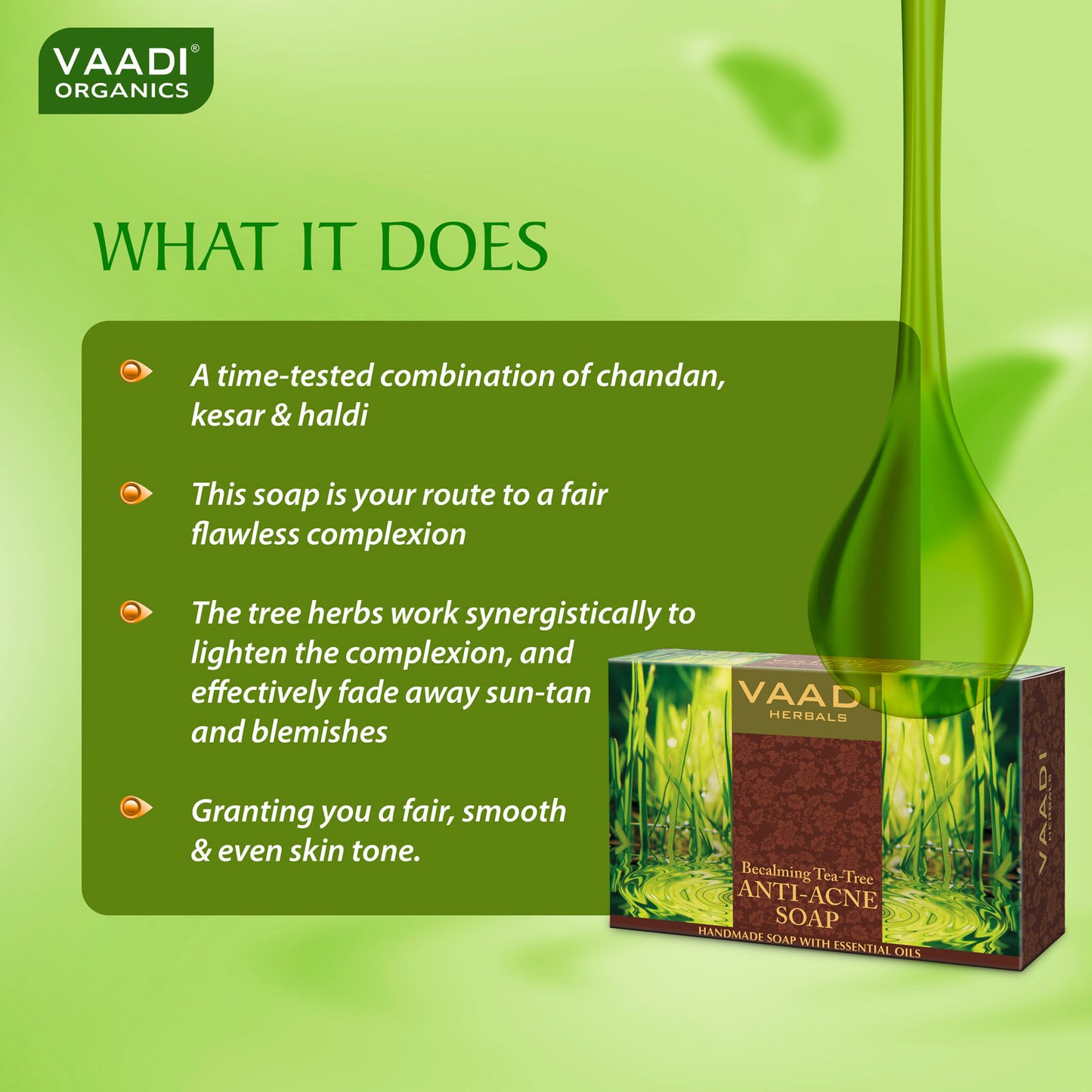 Pack of 3 Becalming Tea Tree Soap Anti-Acne therapy (75 gms x 3)