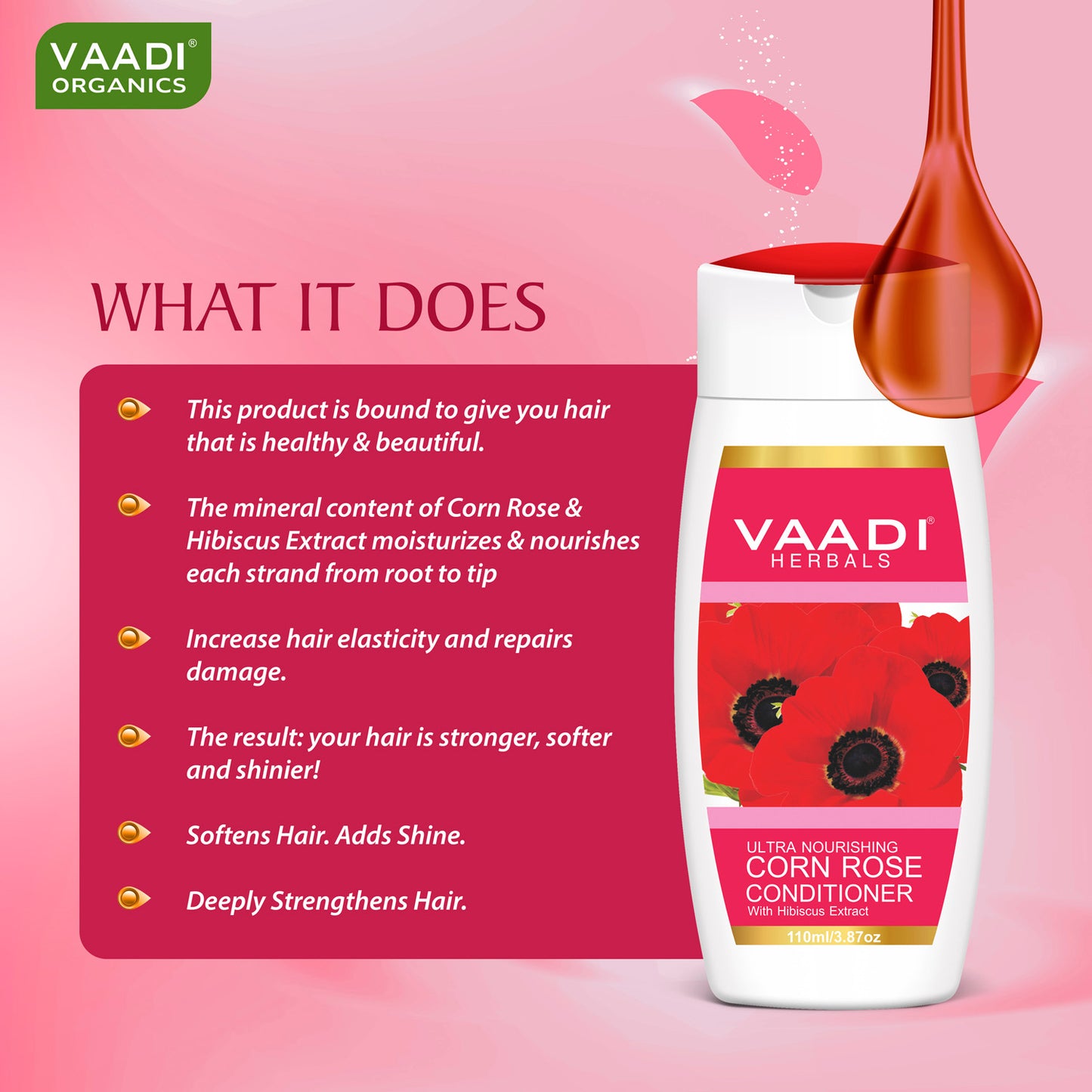 Amla Shikakai Shampoo - Hairfall & Damage Control with Corn Rose Conditioner (110 ml x 2)