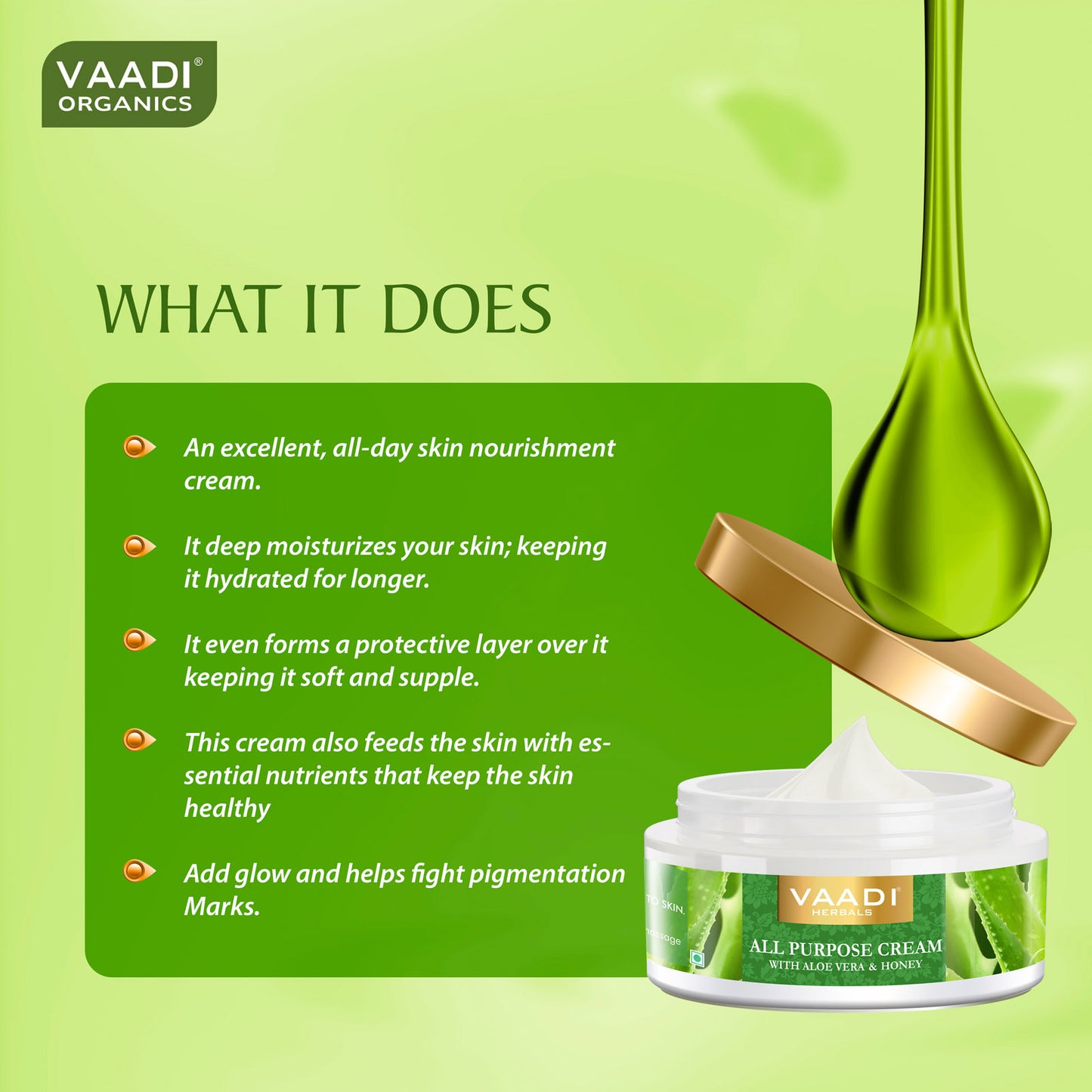 Pack of 3 All Purpose Cream with Aloe Vera, Honey & Manjistha (150 gms x 3)