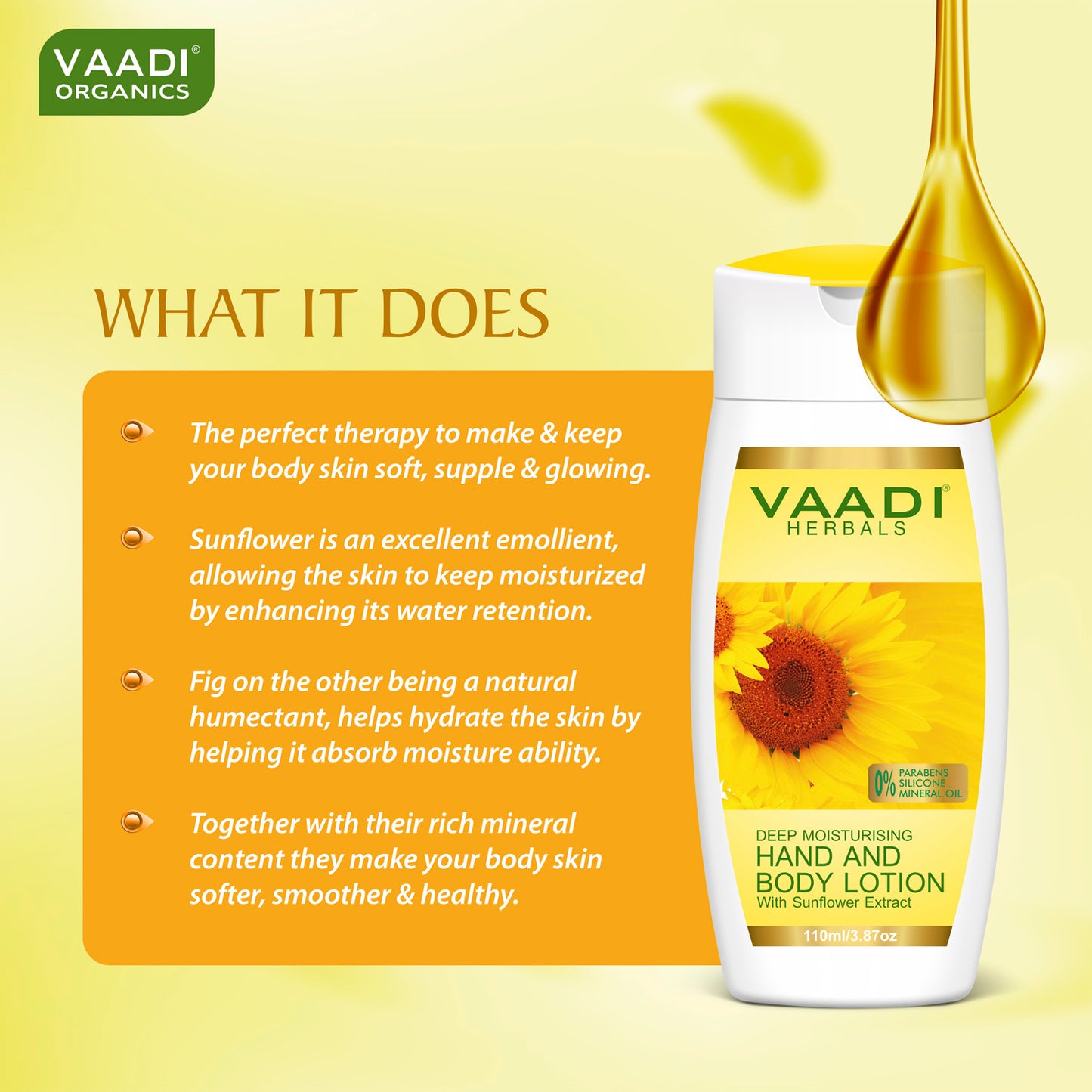 Hand & Body Lotion With Sunflower Extract (110 ml)