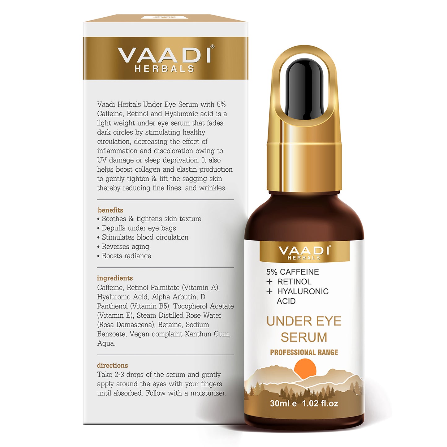 Under Eye Serum With 5% Caffeine & Retinol & Hyaluronic Acid (30 ml)