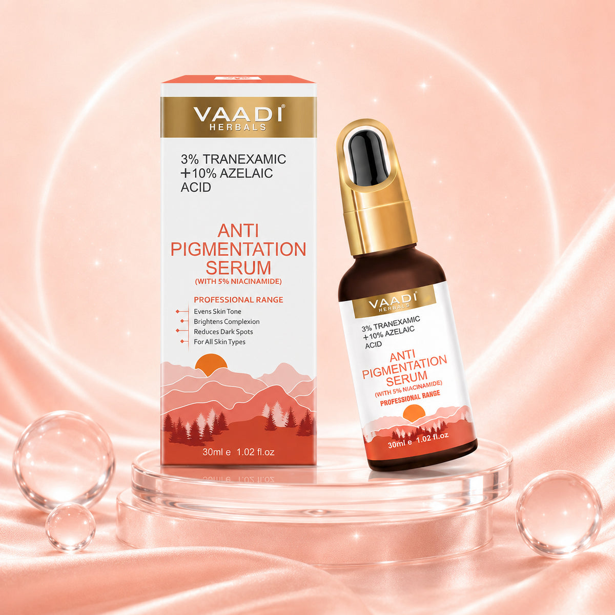 3%Tranexamic and 10% Azelaic Acid Anti Pigmentation Serum with 5% Niacinamide| Brighter Complexion| Reduces Dark Spots| Soothes Inflammation|Fades Hyper pigmentation| For All Skin Types| ( 30 ml )