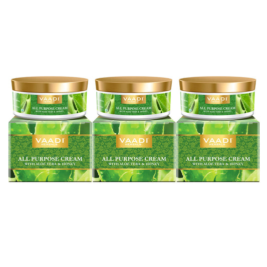 Pack of 3 All Purpose Cream with Aloe Vera, Honey & Manjistha (150 gms x 3)