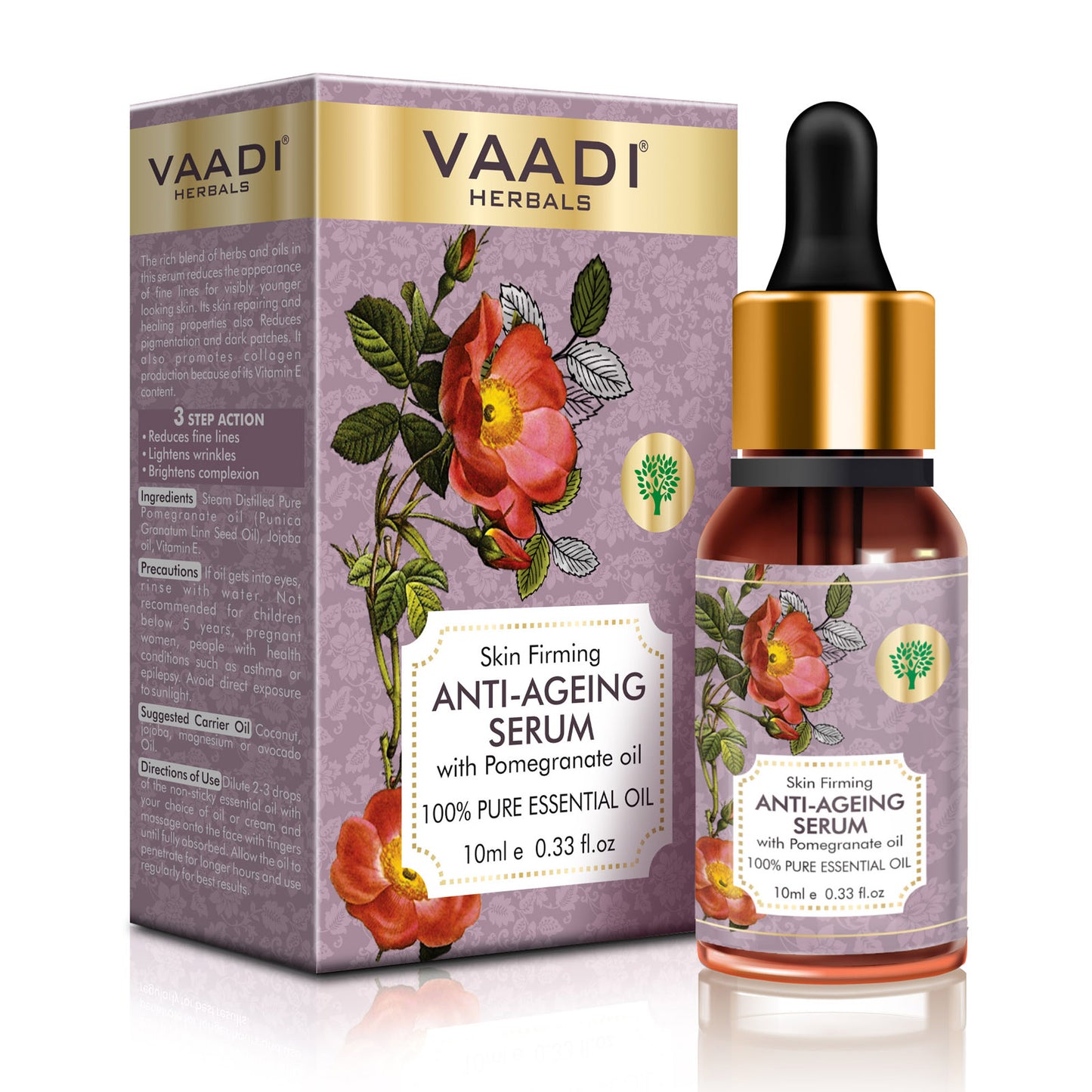 Vitamin E Anti Ageing Serum with Pomegranate Oil - Reduces Fine Lines, Lightens Wrinkles & Brightens Complexion (10 ml)