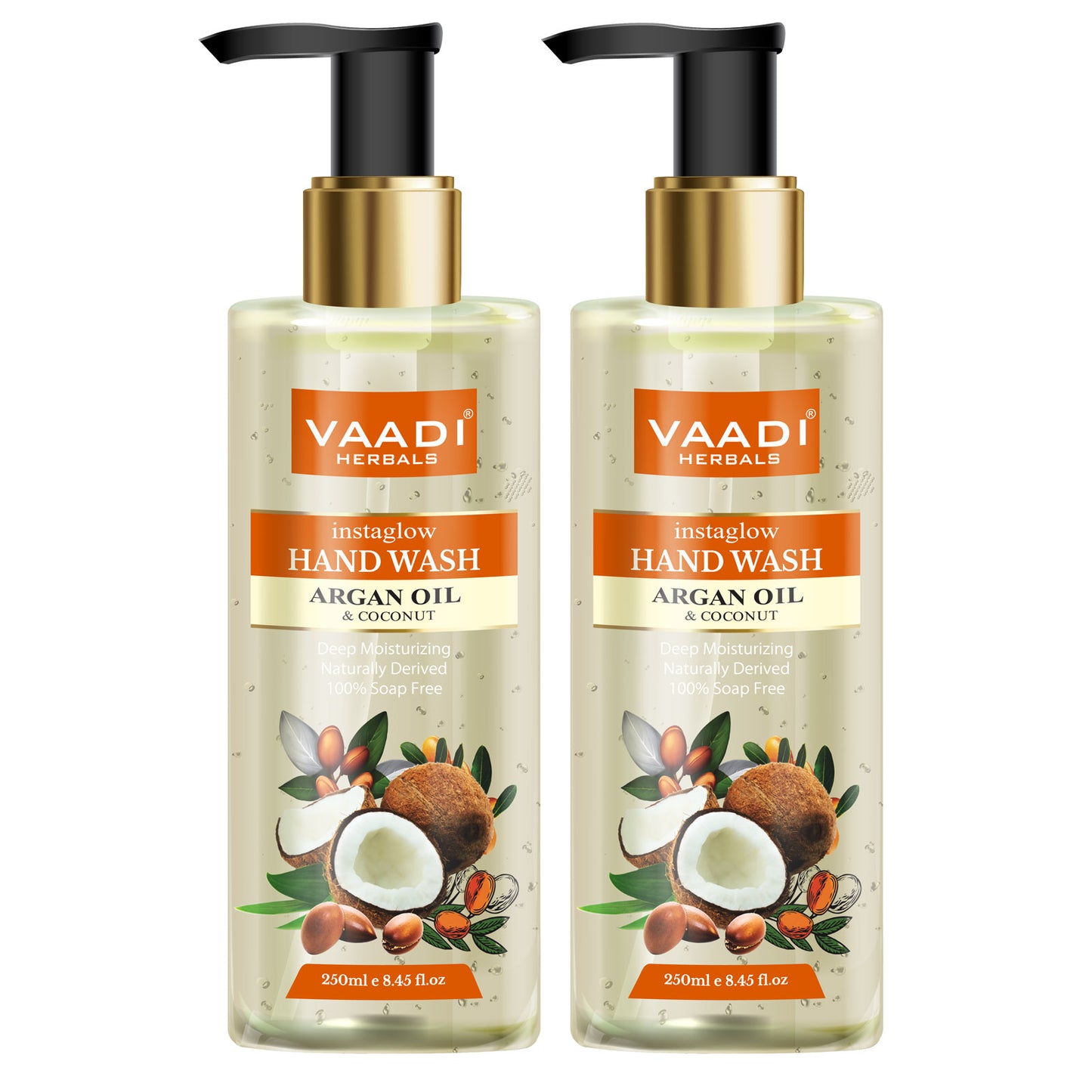 Pack of 2 Instaglow Argan Oil & Coconut Hand Wash (250 ml x 2)