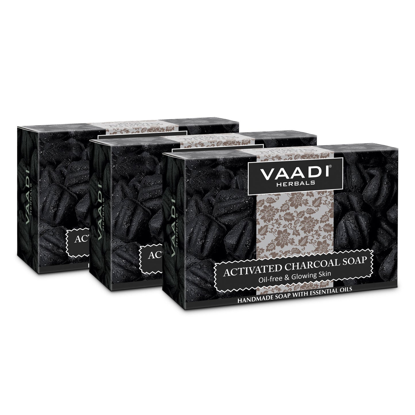 Pack of 3 Activated Charcoal Soap (3 X 75 gms)