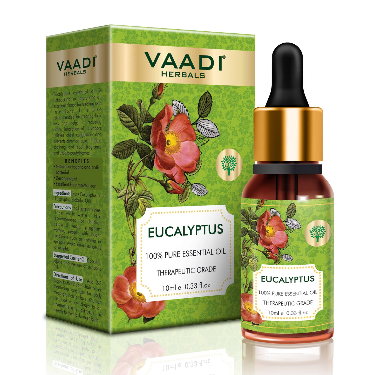 Eucalyptus Essential Oil - Prevents Hairfall, Acne, Soothing & Cool Fragrance - 100% Pure Therapeutic Grade (10 ml)