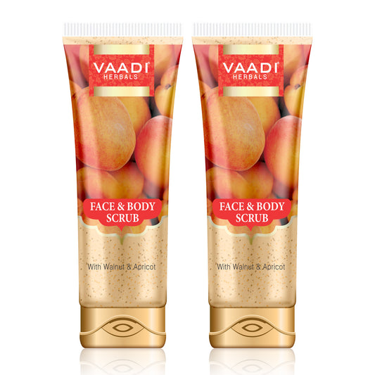 Pack of 2 Face & Body Scrub with Walnut & Apricot (110gms x 2)