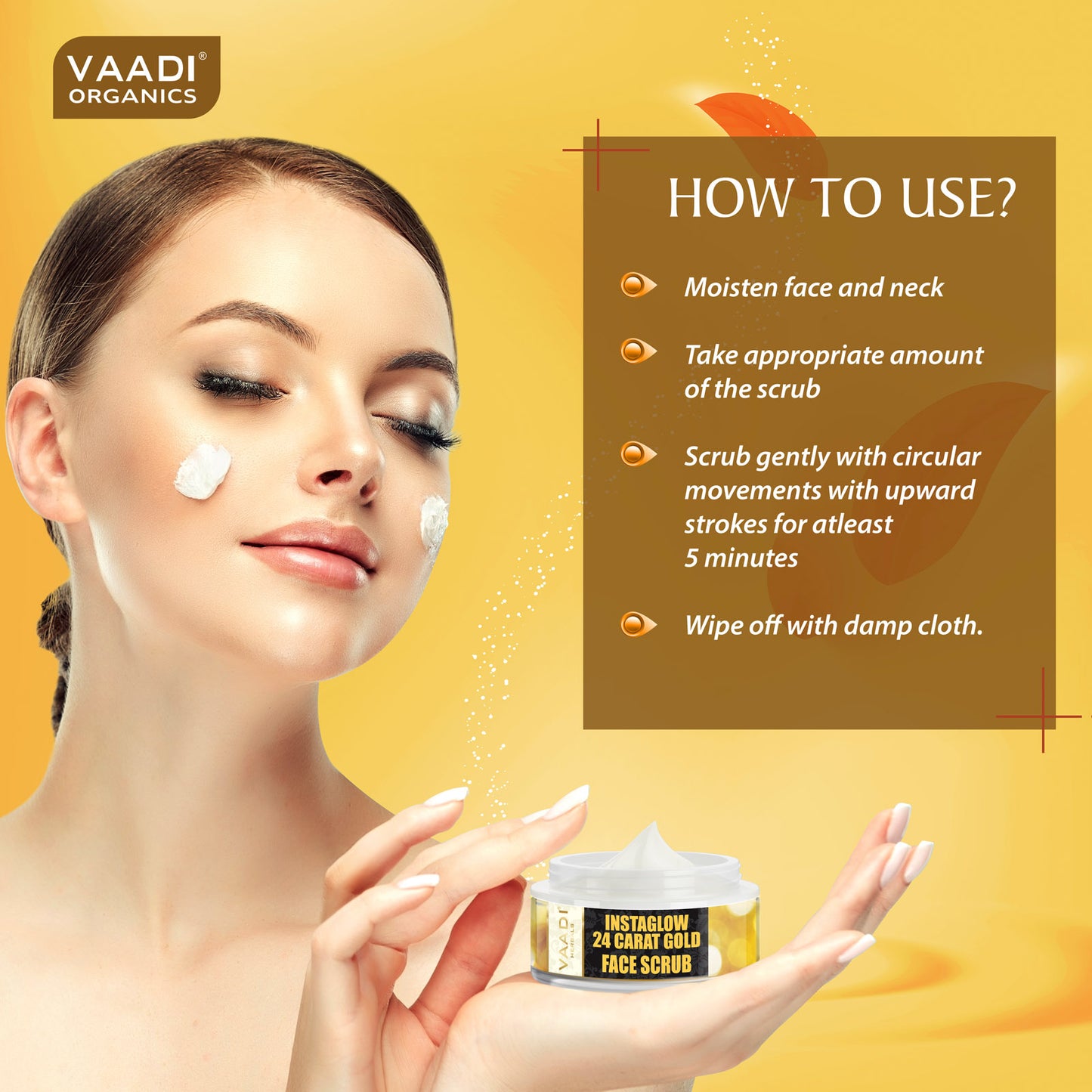 24 Carat Gold Scrub - Sandalwood & Turmeric (50 gms)