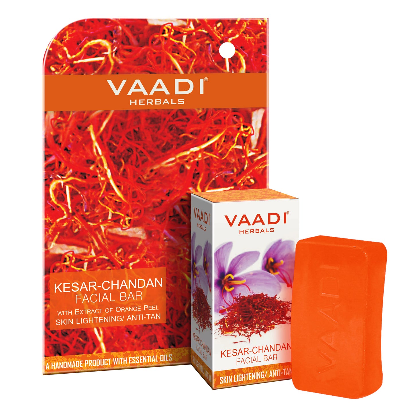 Kesar Chandan Facial Bar with Extract Orange Peel (25 gms)