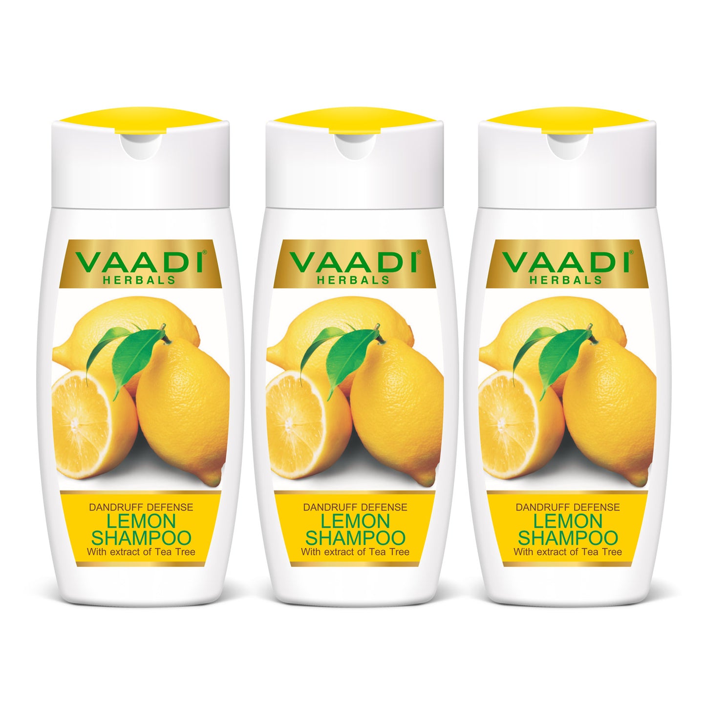 Pack of 3 Dandruff Defense LEMON SHAMPOO with extract of Tea Tree (110 ml x 3)