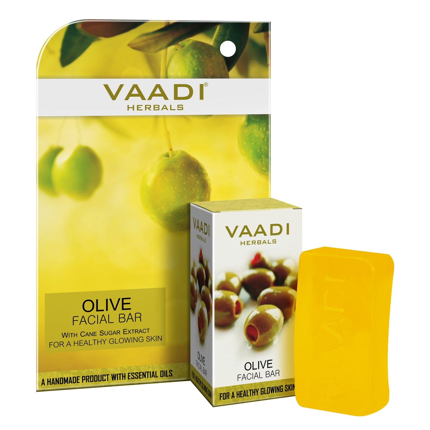 Olive Facial Bar with Cane Sugar Extract (25 gms)