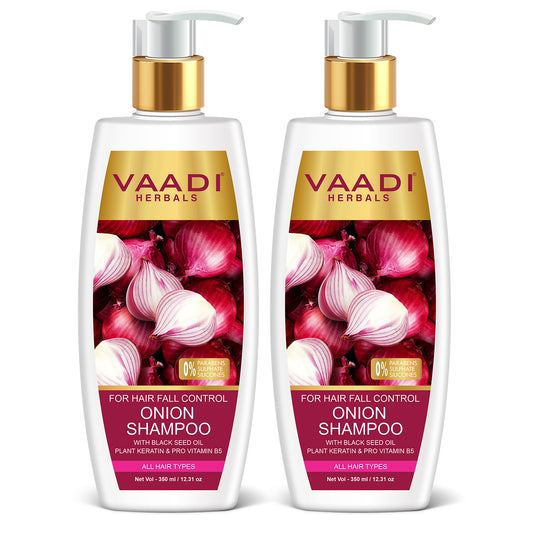 Pack of 2 Onion Shampoo For Hairfall Control (350 ml X 2)