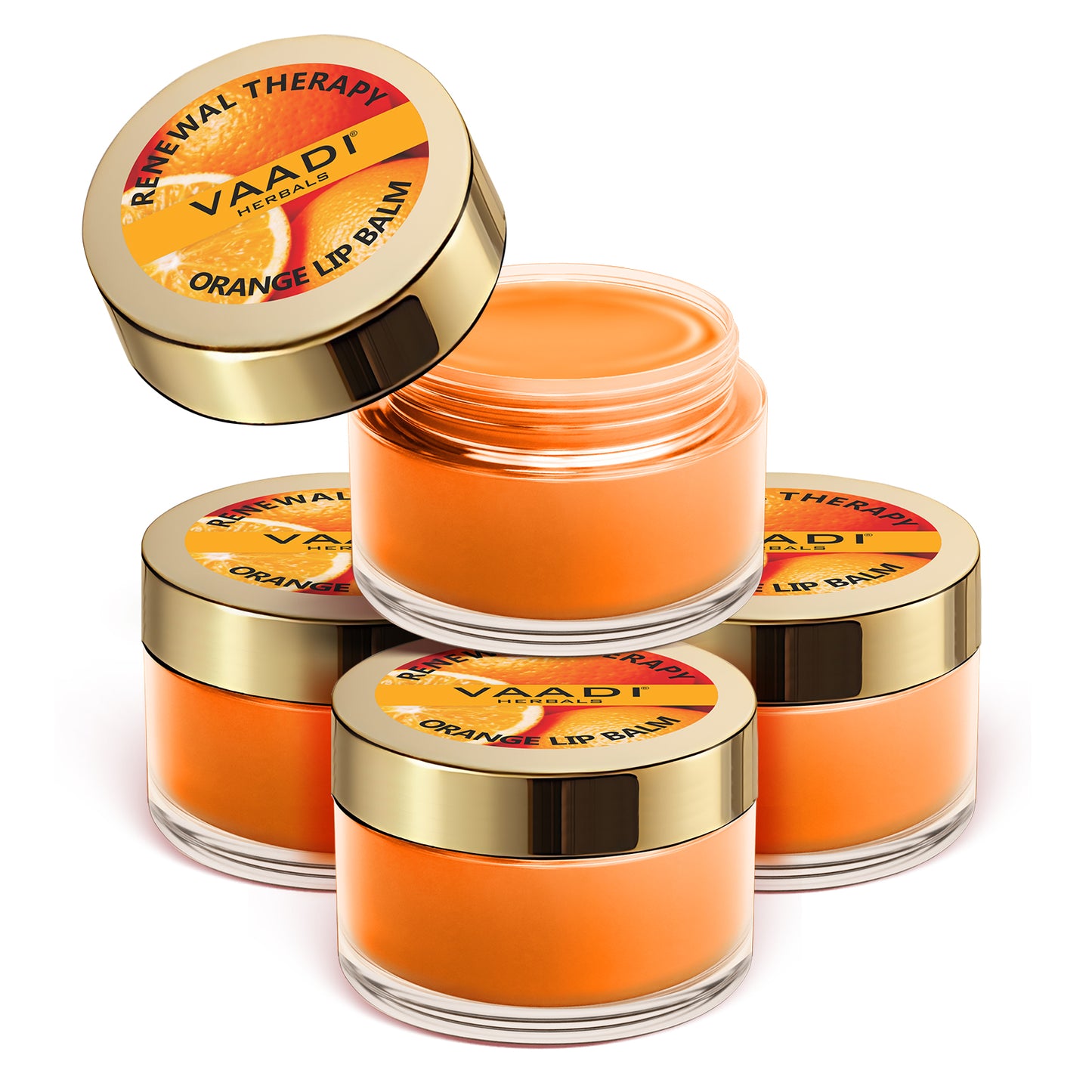 Pack of 4 Lip Balm - Orange & Shea Butter (10 gms x 4)