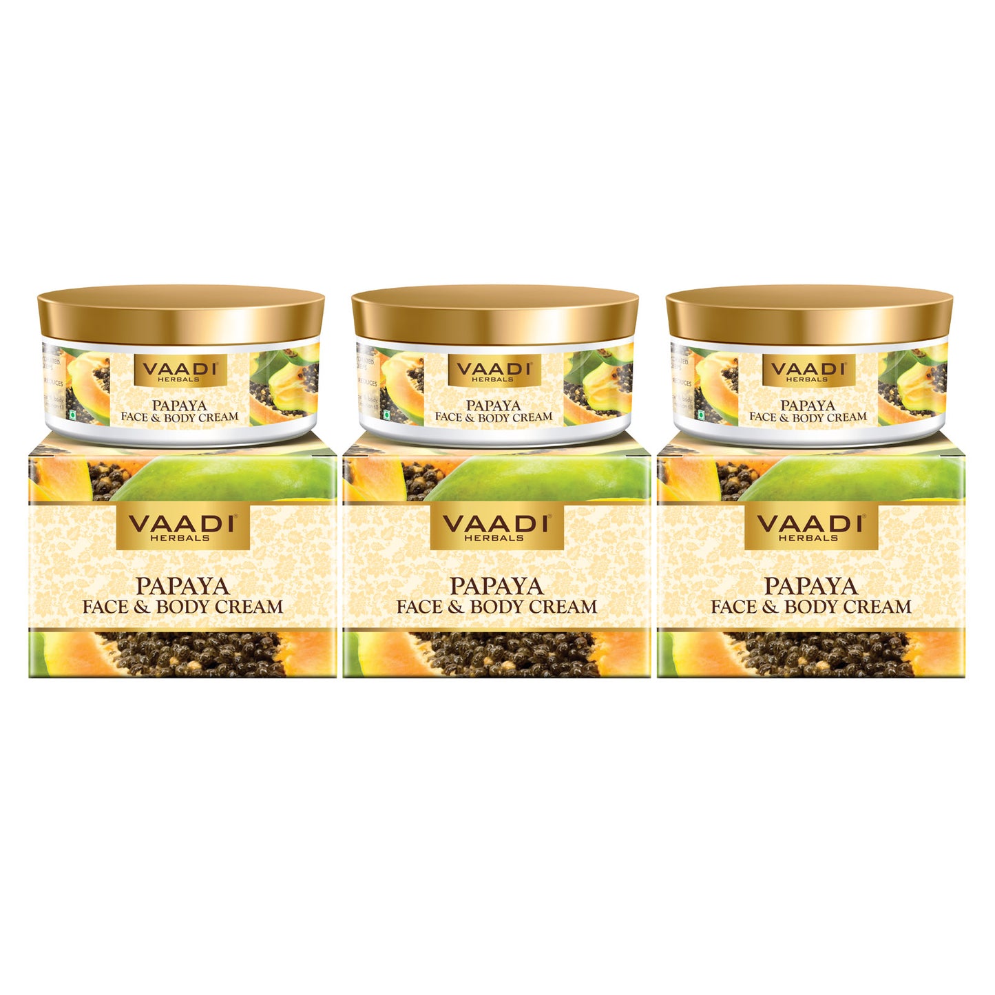 Pack of 3 Papaya Face & Body Cream (150 gms x 3)