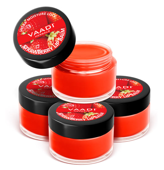 Pack of 4 Lip Balm - Strawberry & Honey (10 gms x 4 )
