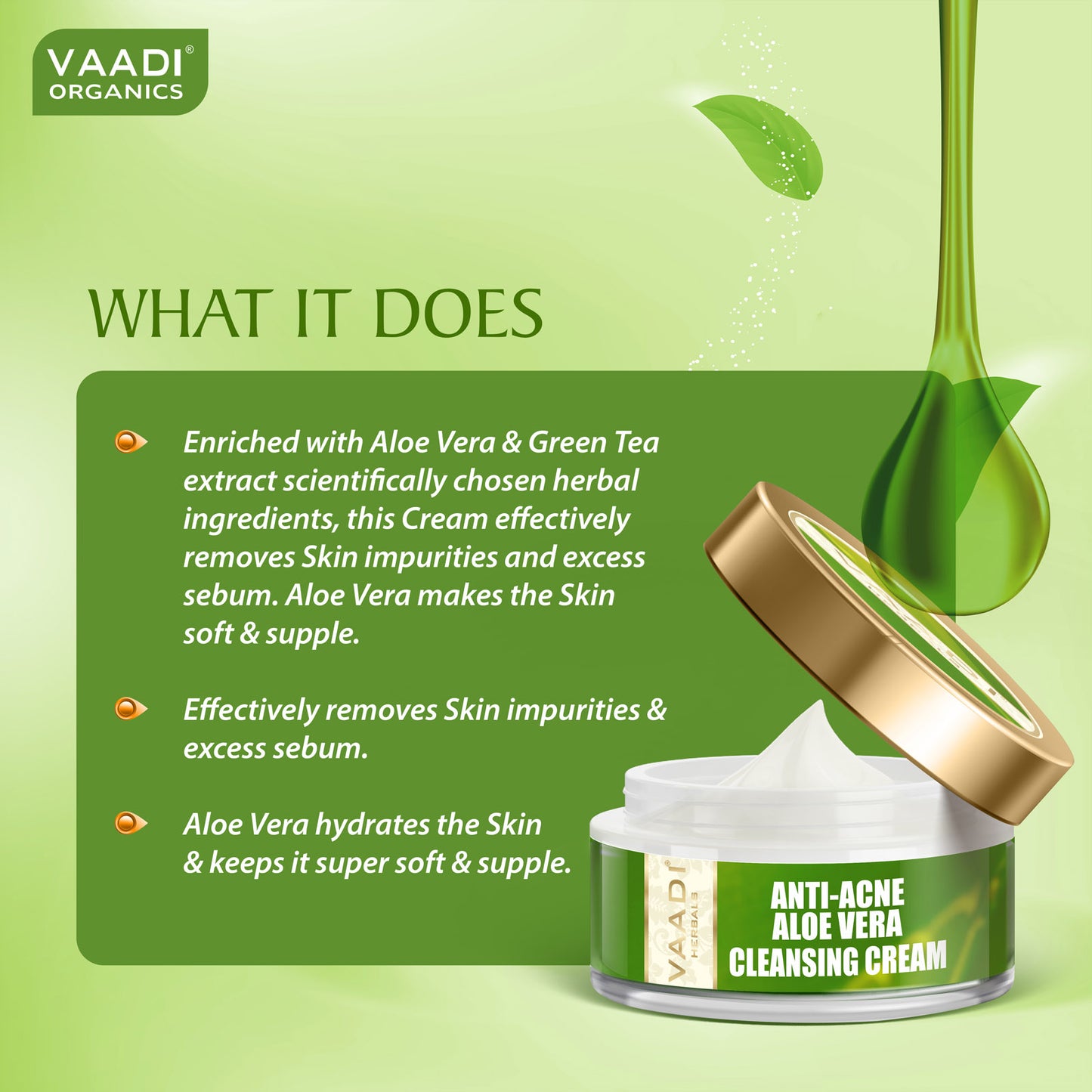 Anti-Acne Aloe Vera Cleansing Cream (50gms)