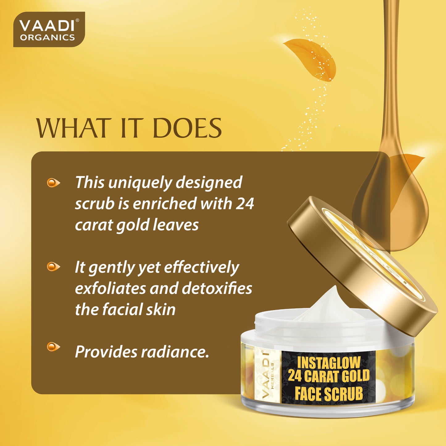 24 Carat Gold Scrub - Sandalwood & Turmeric (50 gms)