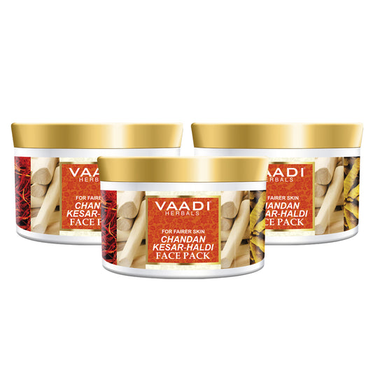 Pack of 3  Chandan Kesar Haldi Face Pack (600 gms x 3)