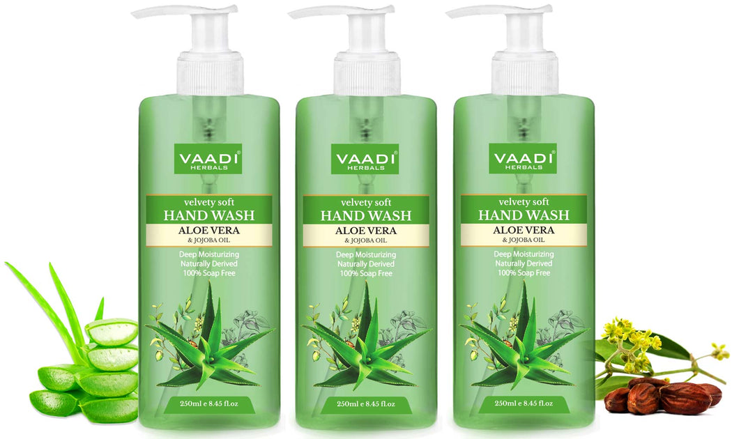 Pack of 3 Velvety Soft Aloe Vera & Jojoba Oil Hand Wash (250 ml x 3)