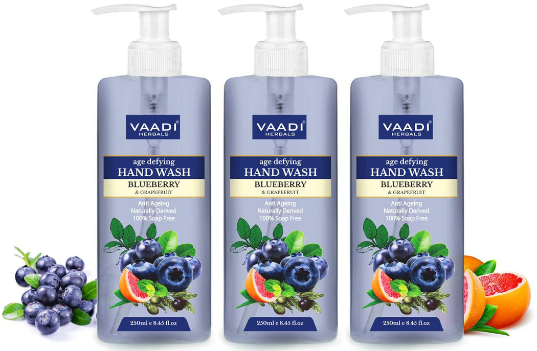 Pack of 3 Age Defying Blueberry & Grapefruit Hand Wash (250 ml x 3)